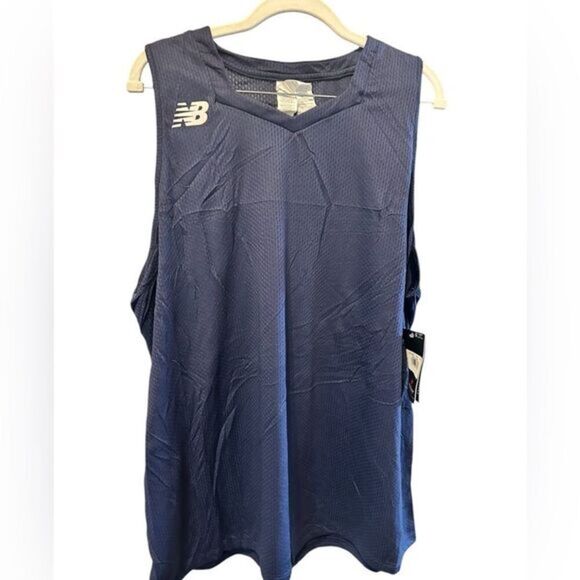 NWT New Balance Men’s Navy Athletic Moisture Wicking NB Dry Tank Top - Size XXL - Picture 1 of 9